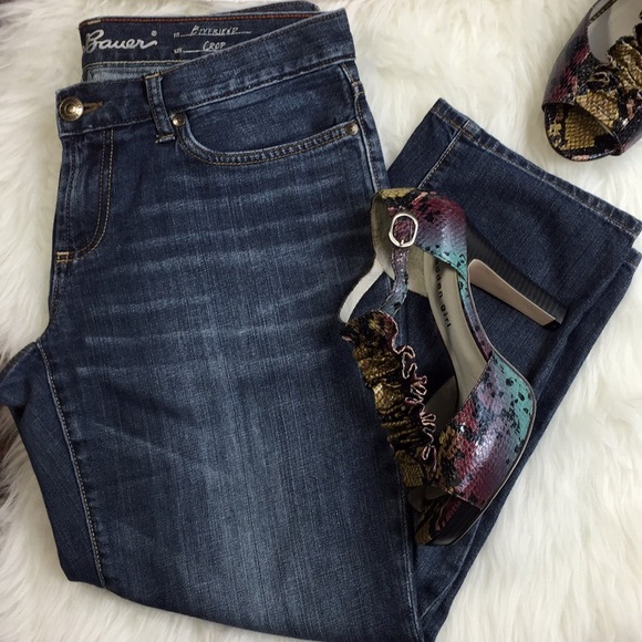  Eddie Bauer Boyfriend Crop Denim - Picture 2 of 6